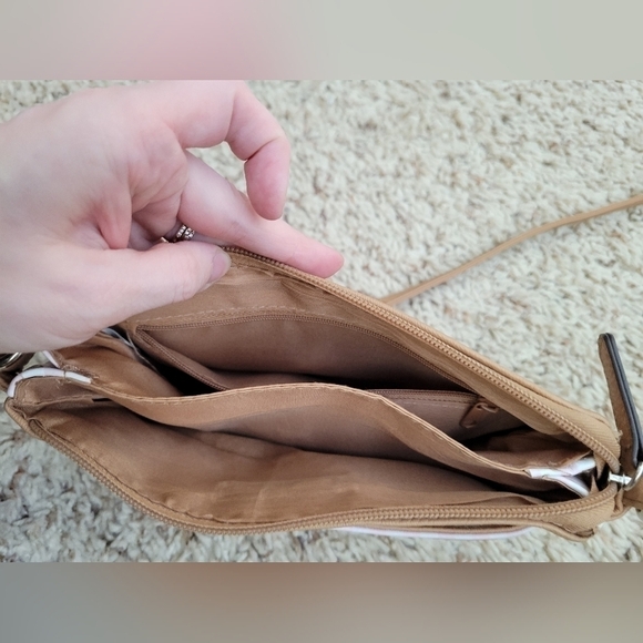 Camden pink and white gingham cross body purse - Picture 7 of 12